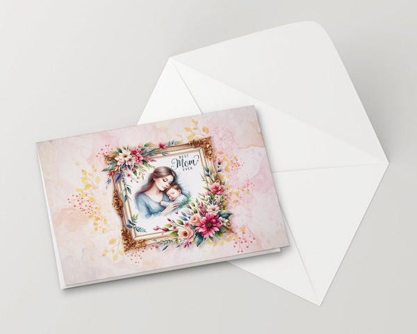 Best Mom Ever Frame Mother's Day Greeting Cards