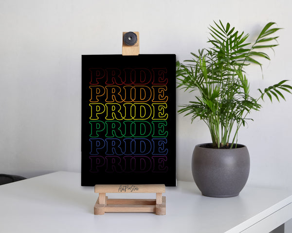 PRIDE in Pride Colors LGBTQ Pride Cards