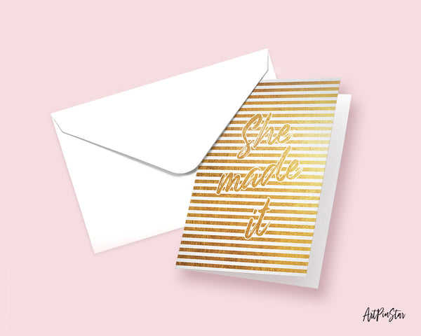 She made it Personalized Graduation Achievement Gift Cards