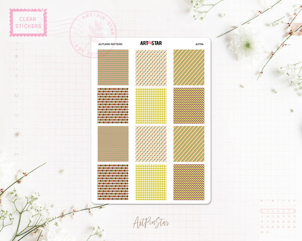 A078k | Autumn Mini Fullbox Pattern, Weeks