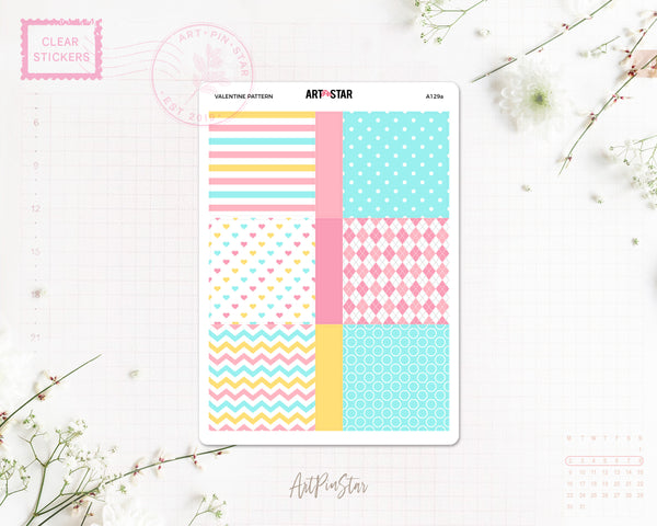 A129a | Valentine Pattern Mini Fullbox, A5