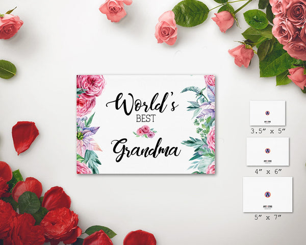 World's best grandma Grandparents Occasion Greeting Cards