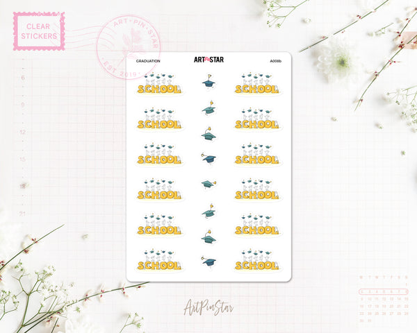 Graduation Clear Stickers