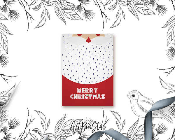 Merry Christmas Santa Personalized Holiday Greeting Card Gifts