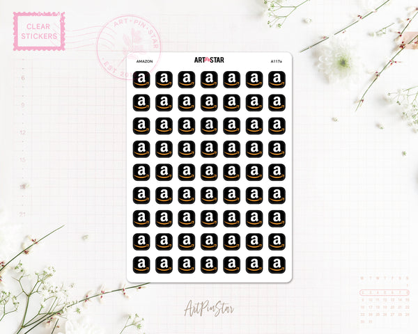 Shopping Icon Clear Stickers