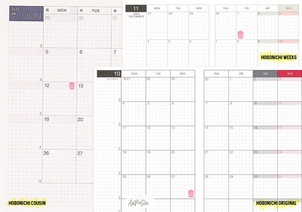 A052b | Trash Can Doodle, Pink