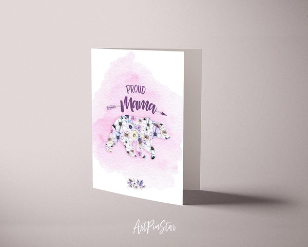 Proud Mama Bear Mother's Day Occasion Greeting Cards