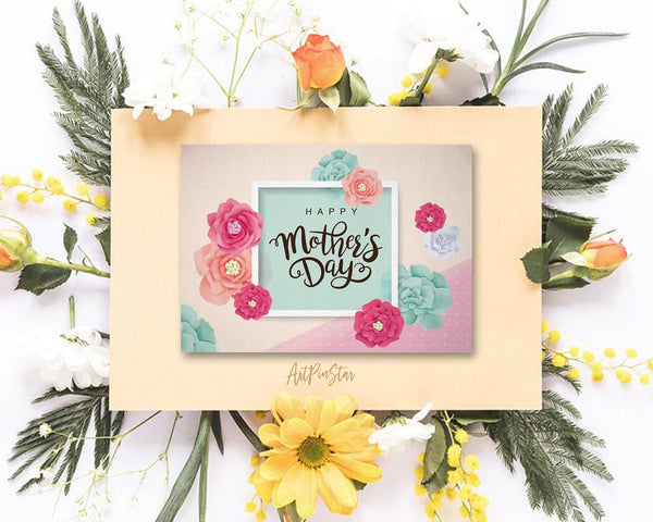 Flower Frame Mother's Day Greeting Cards