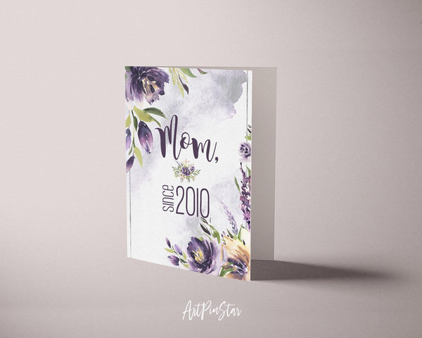 Mom since 2010 Mother's Day Occasion Greeting Cards