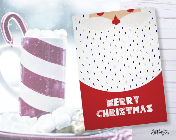Merry Christmas Santa Personalized Holiday Greeting Card Gifts