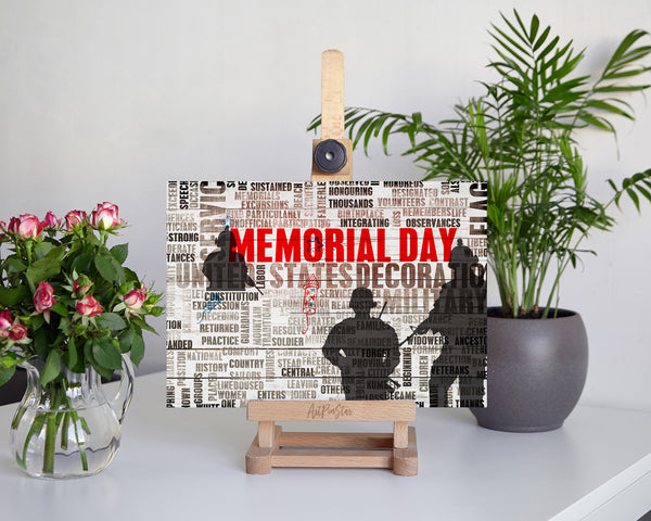 Memorial Honoring Remembering Day Customizable Gift Cards