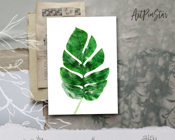 Tropical Palm Leaf Botanical Garden Customized Greeting Card
