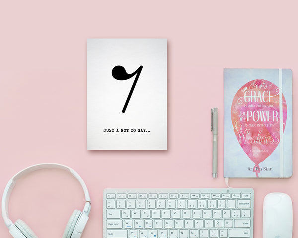 Just a little note to say Eighth Rest Eighth Rest Music Gift Ideas Customizable Greeting Card