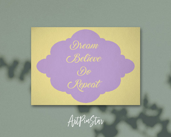 Dream believe do repeat Bible Verse Customized Greeting Card
