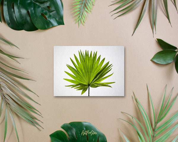 Green Palm Leaf Watercolor Botanical Garden Customized Greeting Card