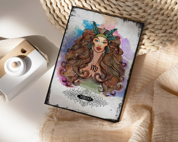 Horoscope Virgo Prediction Yearly  Astrology Art Customized Gift Cards