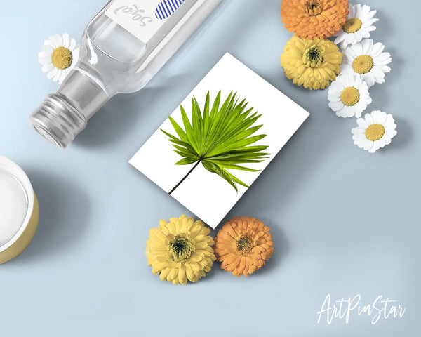 Green Palm Leaf Watercolor Botanical Garden Customized Greeting Card