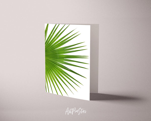 Palm Leaf Botanical Garden Customized Greeting Card