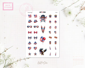 4th of July Planner Sticker, Holiday