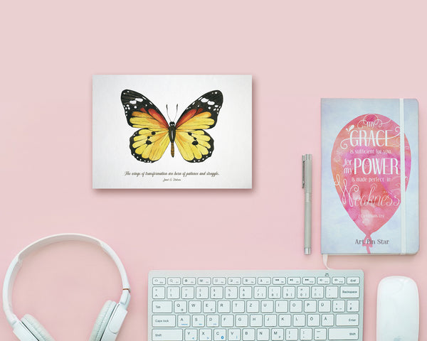 The wings of transformation are born of patience Janet Dickens Butterfly Animal Greeting Cards