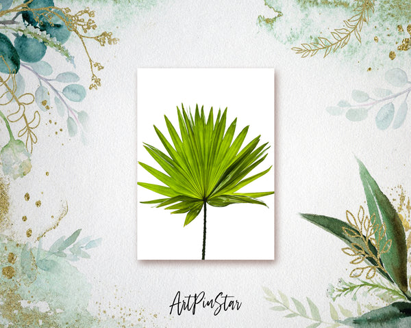 Green Palm Leaf Botanical Garden Customized Greeting Card