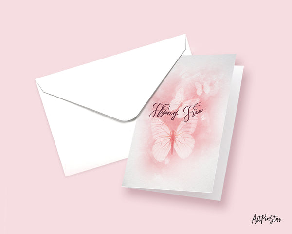 Flying Free Sisterhood Quote Customized Greeting Cards