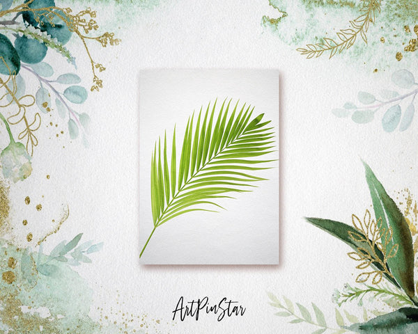 Green Palm Leaf Botanical Garden Customized Greeting Card