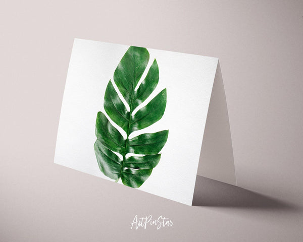 Tropical Palm Leaf Botanical Garden Customized Greeting Card