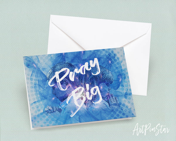 Pray Big Bible Verse Customized Greeting Card