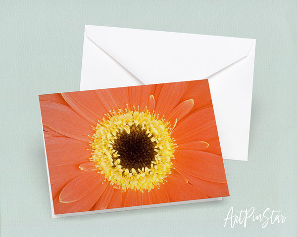 Gerbera Daisy Flower Photo Art Customized Gift Cards