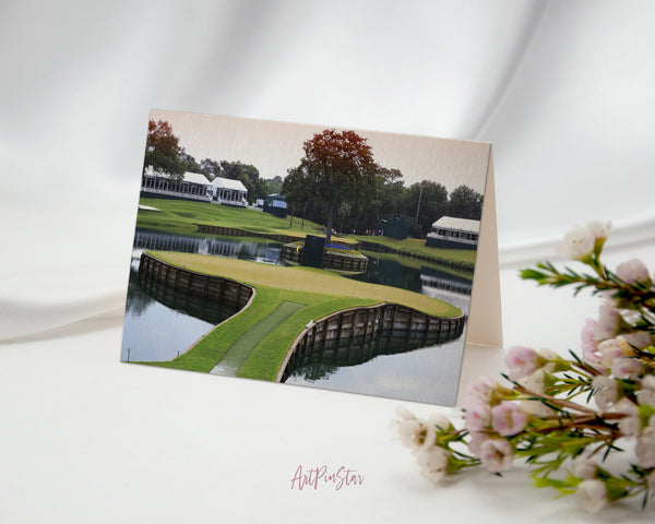 TPC Sawgrass Golf Course in Ponte Vedra Beach, Florida Landscape Custom Greeting Cards