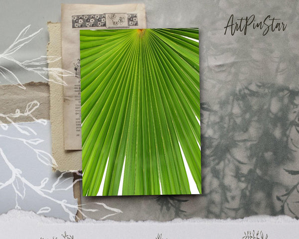 Palm Leaf Botanical Garden Customized Greeting Card