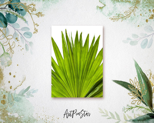 Green Palm Leaf Botanical Garden Customized Greeting Card
