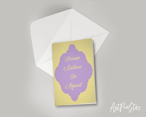 Dream believe do repeat Bible Verse Customized Greeting Card