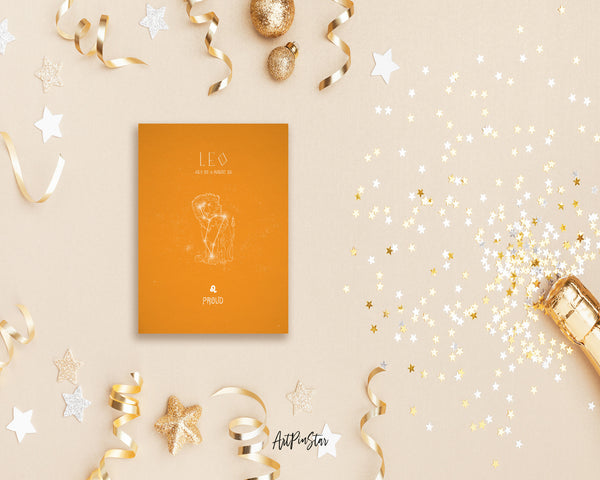 Astrology Leo Prediction Yearly Horoscope Art Customized Gift Cards