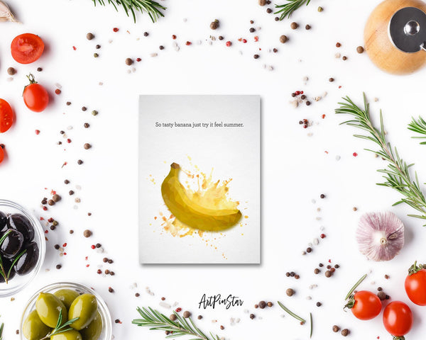 So tasty banana just try it feel summer Food Customized Gift Cards