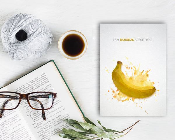 I am bananas about you Food Customized Gift Cards