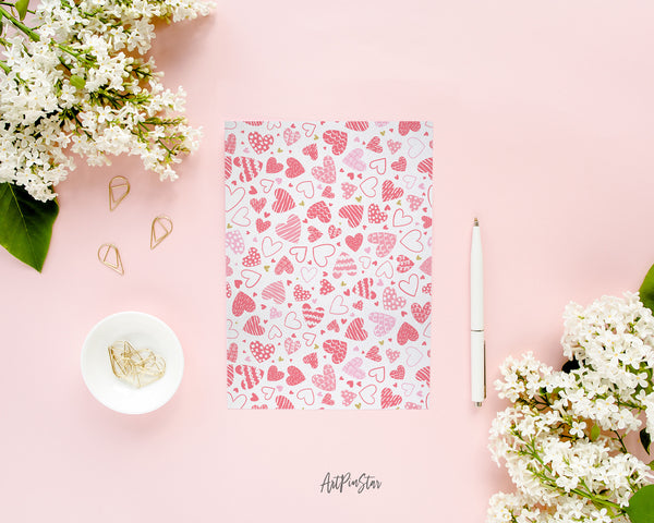 Valentine's Day Lovely Romantic Hearts Customized Greeting Card