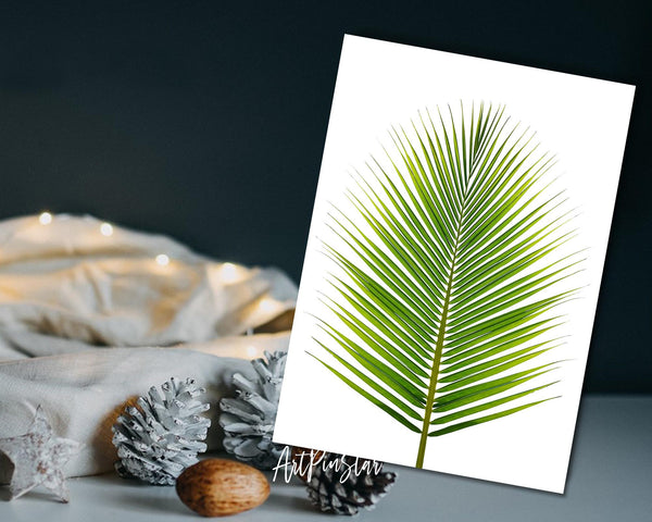The Coconut Palm Leaves Botanical Garden Customized Greeting Card