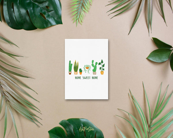 Home Sweet Home Botanical Garden Customized Greeting Card