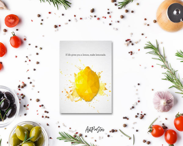 If life gives you a lemon, make lemonade Food Customized Gift Cards