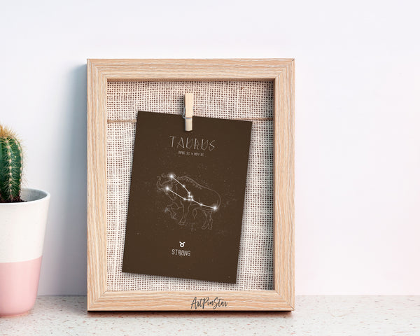 Astrology Taurus Prediction Yearly Horoscope Art Customized Gift Cards