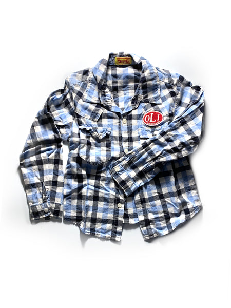 Olivie Plaid Button Down Shirt 5T