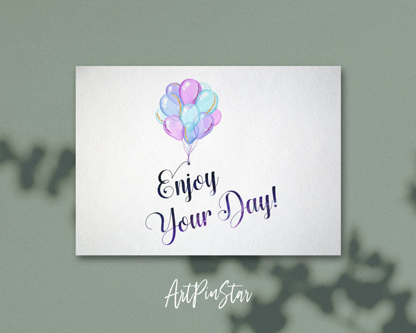 Enjoy your day Bible Verse Customized Greeting Card