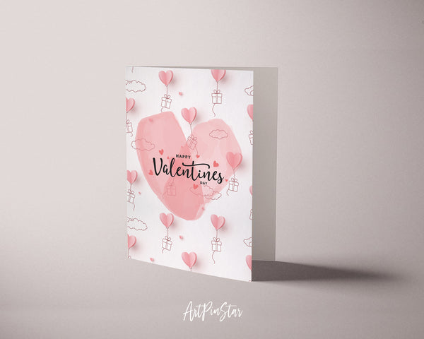 Valentine's Day Heart Customized Greeting Card