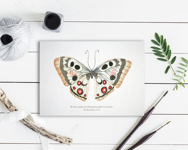 He has made everything beautiful in its time Ecclesiastes 3-11 Animal Greeting Cards