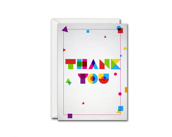 Colorful Thank you Messages Note Cards