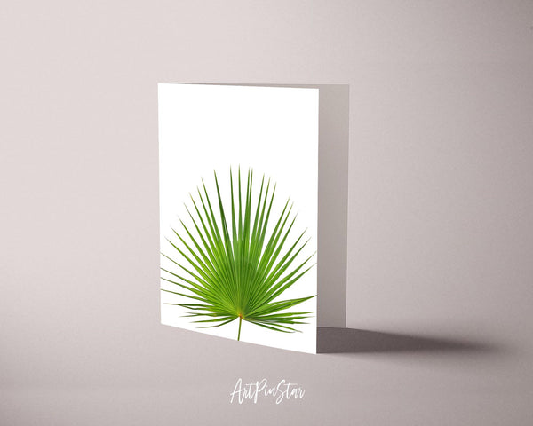 Palm Leaf Botanical Garden Customized Greeting Card