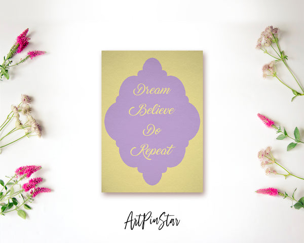 Dream believe do repeat Bible Verse Customized Greeting Card