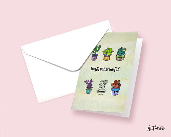 Tough, but beautiful Botanical Garden Customized Greeting Card